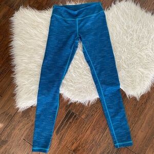 Zella live in space dye teal blue slim fit leggings XS